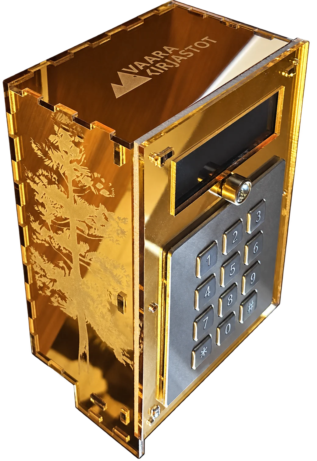 AI-enhanced gold enclosure presentation copy