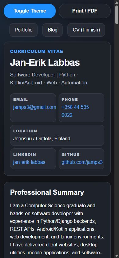 jamps3.github.io - mobile preview