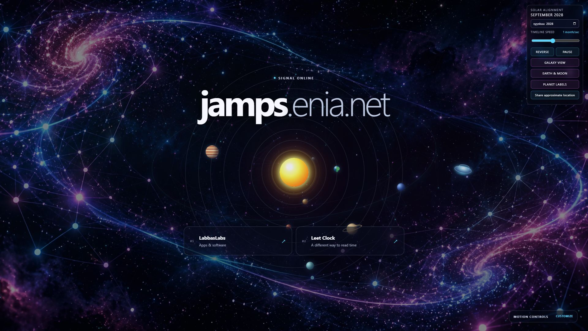jamps.enia.net homepage - Full HD capture