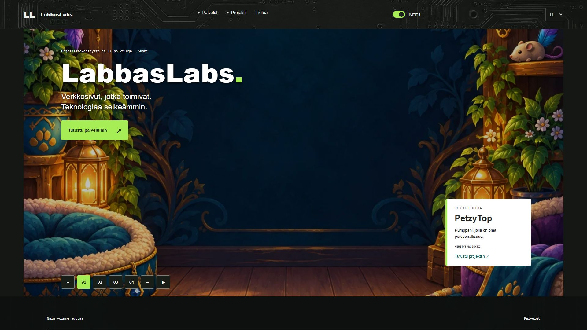 LabbasLabs homepage - Full HD capture