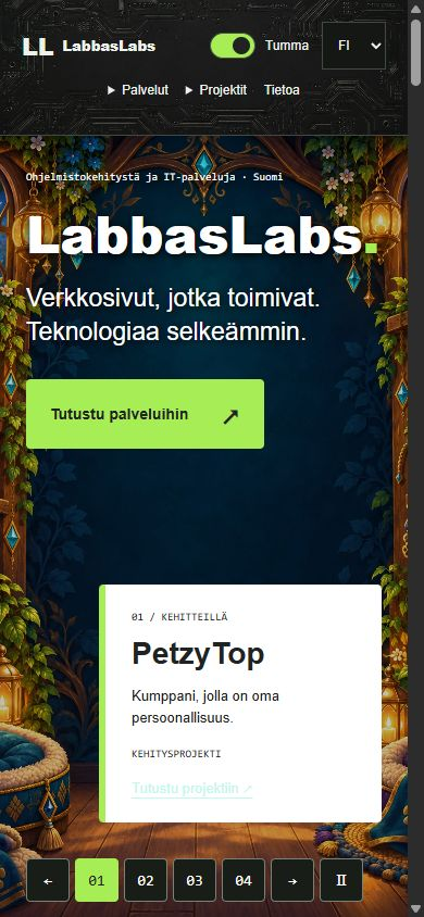 LabbasLabs - mobile preview
